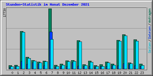 Stunden-Statistik im Monat Dezember 2021
