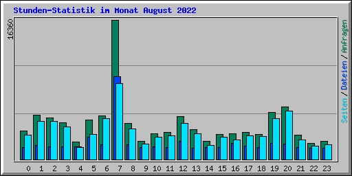Stunden-Statistik im Monat August 2022