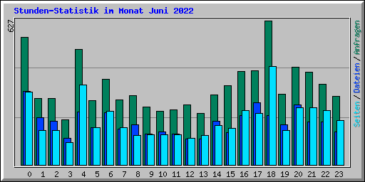 Stunden-Statistik im Monat Juni 2022