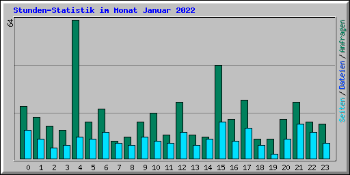 Stunden-Statistik im Monat Januar 2022