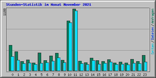 Stunden-Statistik im Monat November 2021