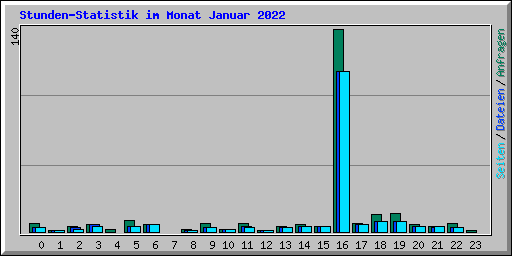 Stunden-Statistik im Monat Januar 2022